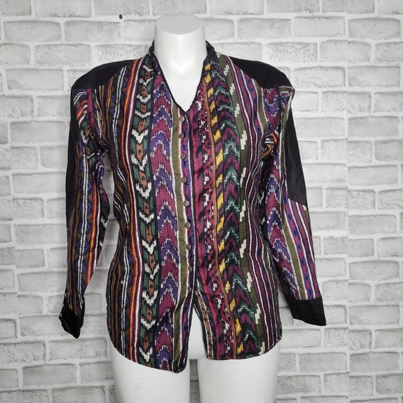 Wrangler Tops - Vtg Wrangler Sliverlake Western Southwest Button Up